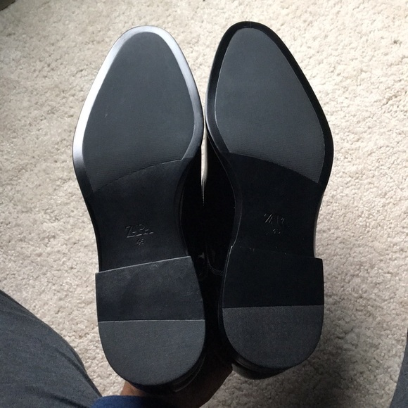 Zara Man Black Patent Finish Dress Shoes - Picture 11 of 11